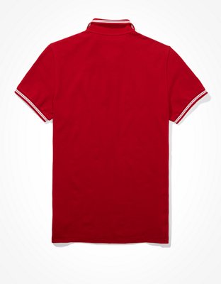 AE Slim Fit Tipped Pique Polo