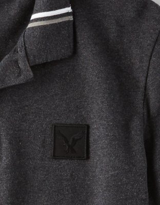 Мужские топы American Eagle AE Tipped Collar Pique Polo — фото 3