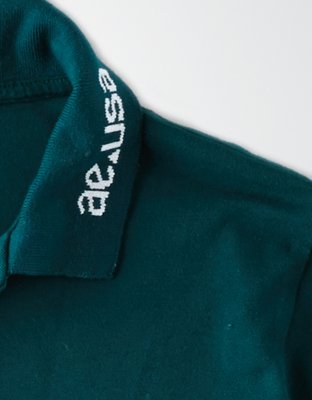 Мужские топы American Eagle AE Logo Collar Pique Polo — фото 3