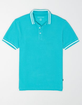 tipped polo shirt