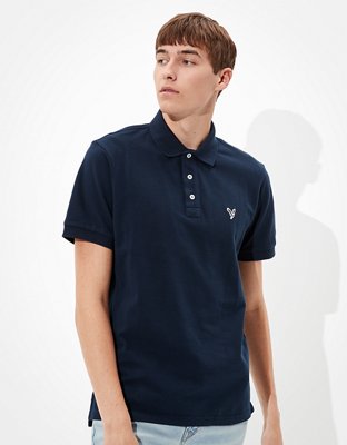 black polo blue jeans