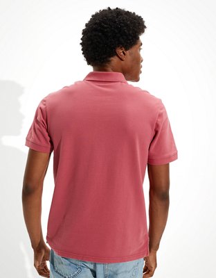 Мужские рубашки American Eagle AE Super Soft Icon Pique Polo Shirt — фото 3