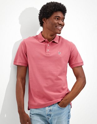 Мужские рубашки American Eagle AE Super Soft Icon Pique Polo Shirt — фото 4