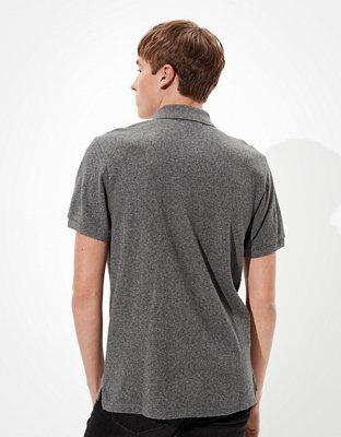 Мужские рубашки American Eagle AE Super Soft Icon Heathered Pique Polo Shirt — фото 3