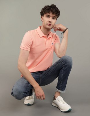 AE Slim Fit Flex Pique Polo Shirt