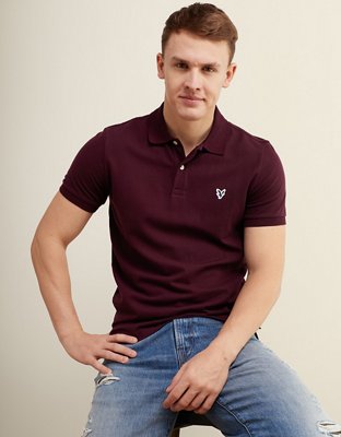 AE Slim Fit Flex Pique Polo Shirt