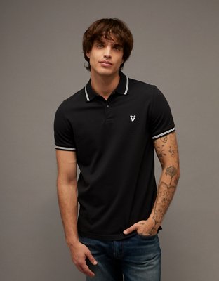 AE Slim Fit Tipped Flex Pique Polo Shirt