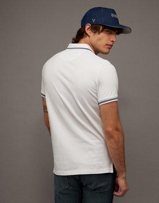 AE Slim Fit Tipped Flex Pique Polo Shirt