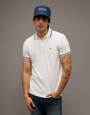 AE Slim Fit Tipped Flex Pique Polo Shirt