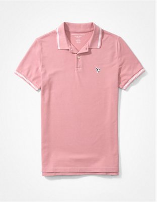 AE Slim Fit Tipped Flex Pique Polo Shirt
