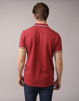 AE Slim Fit Tipped Flex Pique Polo Shirt