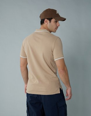 AE Camisa Polo de Piqué Slim Fit Flex con Ribete
