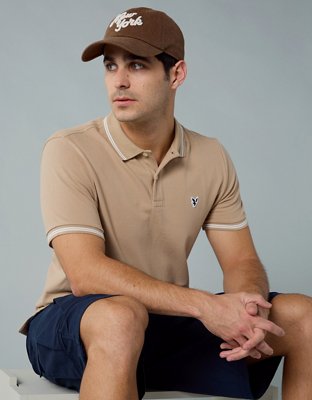 AE Camisa Polo de Piqué Slim Fit Flex con Ribete