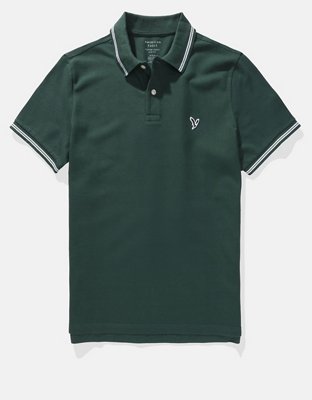 AE Slim Fit Tipped Flex Pique Polo Shirt