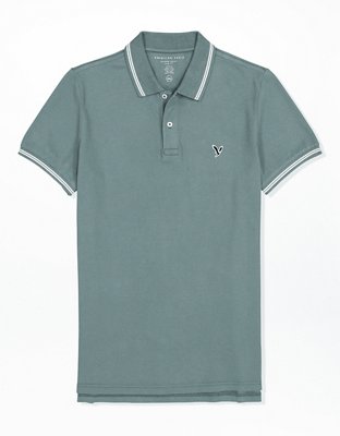 AE Slim Fit Tipped Flex Pique Polo Shirt