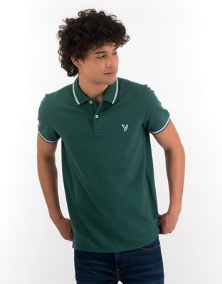 AE Slim Fit Tipped Flex Pique Polo Shirt