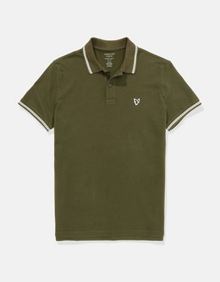 AE Slim Fit Tipped Flex Pique Polo Shirt