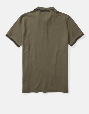 AE Camisa Polo de Piqué Slim Fit Flex con Ribete