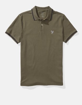 AE Camisa Polo de Piqué Slim Fit Flex con Ribete