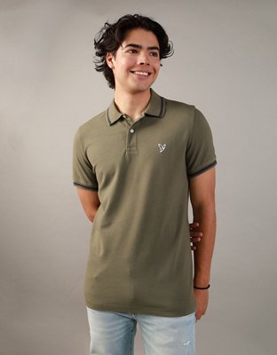 AE Camisa Polo de Piqué Slim Fit Flex con Ribete