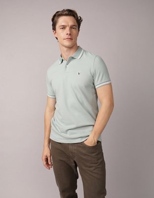 AE Slim Fit Tipped Flex Pique Polo Shirt