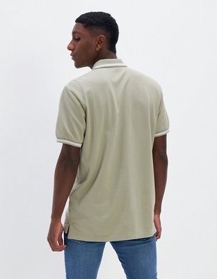 AE Slim Fit Tipped Flex Pique Polo Shirt