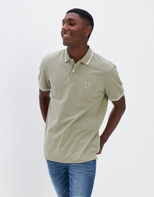AE Slim Fit Tipped Flex Pique Polo Shirt