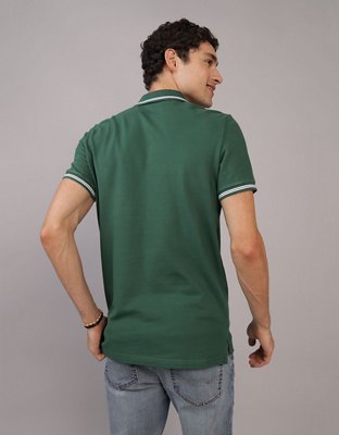 AE Slim Fit Tipped Flex Pique Polo Shirt