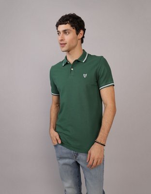 AE Slim Fit Tipped Flex Pique Polo Shirt