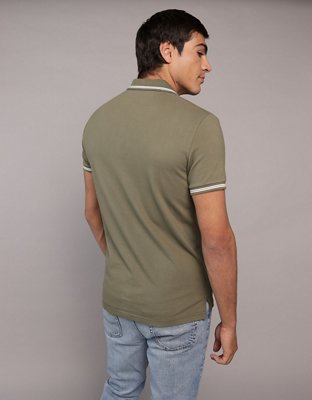 AE Camisa Polo de Piqué Slim Fit Flex con Ribete