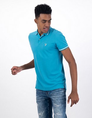 AE Slim Fit Tipped Flex Pique Polo Shirt