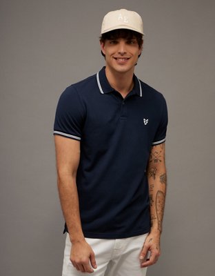 AE Slim Fit Tipped Flex Pique Polo Shirt