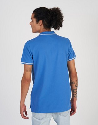 AE Slim Fit Tipped Flex Pique Polo Shirt