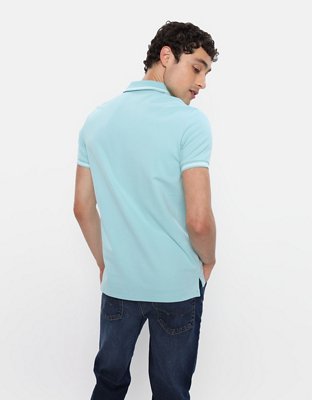 AE Slim Fit Tipped Flex Pique Polo Shirt