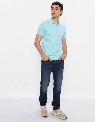 AE Slim Fit Tipped Flex Pique Polo Shirt