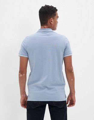 AE Slim Fit Tipped Flex Pique Polo Shirt