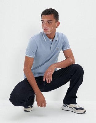 AE Slim Fit Tipped Flex Pique Polo Shirt