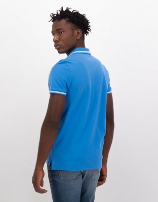 AE Slim Fit Tipped Flex Pique Polo Shirt