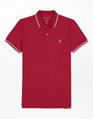 AE Slim Fit Tipped Flex Pique Polo Shirt