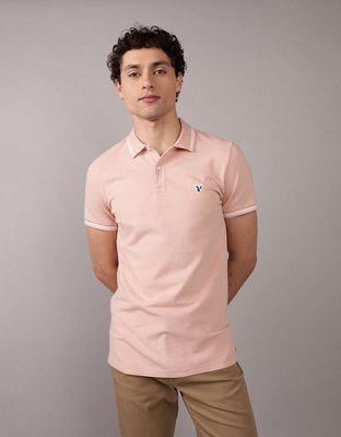 AE Slim Fit Tipped Flex Pique Polo Shirt