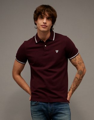 AE Slim Fit Tipped Pique Polo Shirt