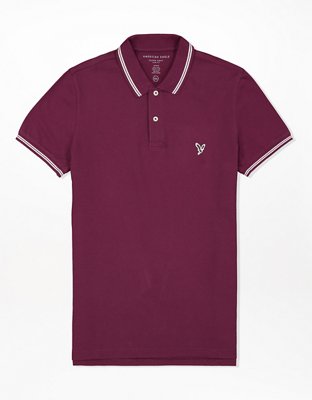 AE Slim Fit Tipped Flex Pique Polo Shirt