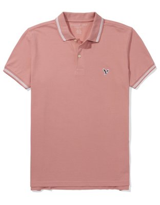 AE Slim Fit Tipped Flex Pique Polo Shirt