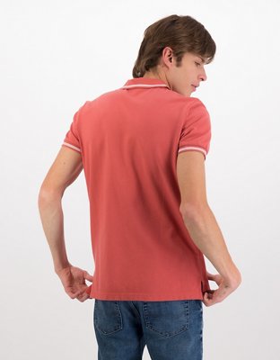 AE Slim Fit Tipped Flex Pique Polo Shirt