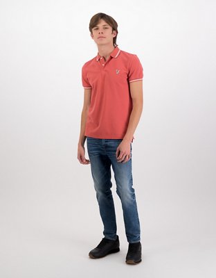 AE Slim Fit Tipped Flex Pique Polo Shirt