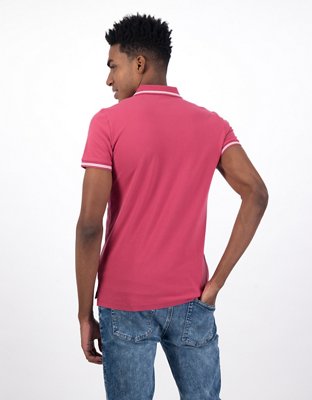 AE Slim Fit Tipped Flex Pique Polo Shirt
