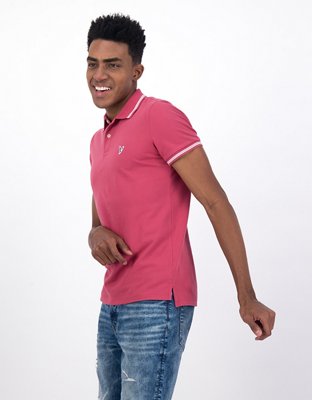 AE Slim Fit Tipped Flex Pique Polo Shirt