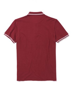 AE Slim Fit Tipped Flex Pique Polo Shirt