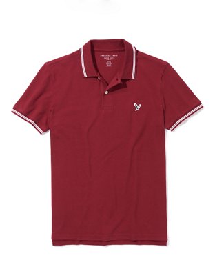 AE Slim Fit Tipped Flex Pique Polo Shirt
