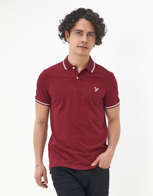 AE Slim Fit Tipped Flex Pique Polo Shirt